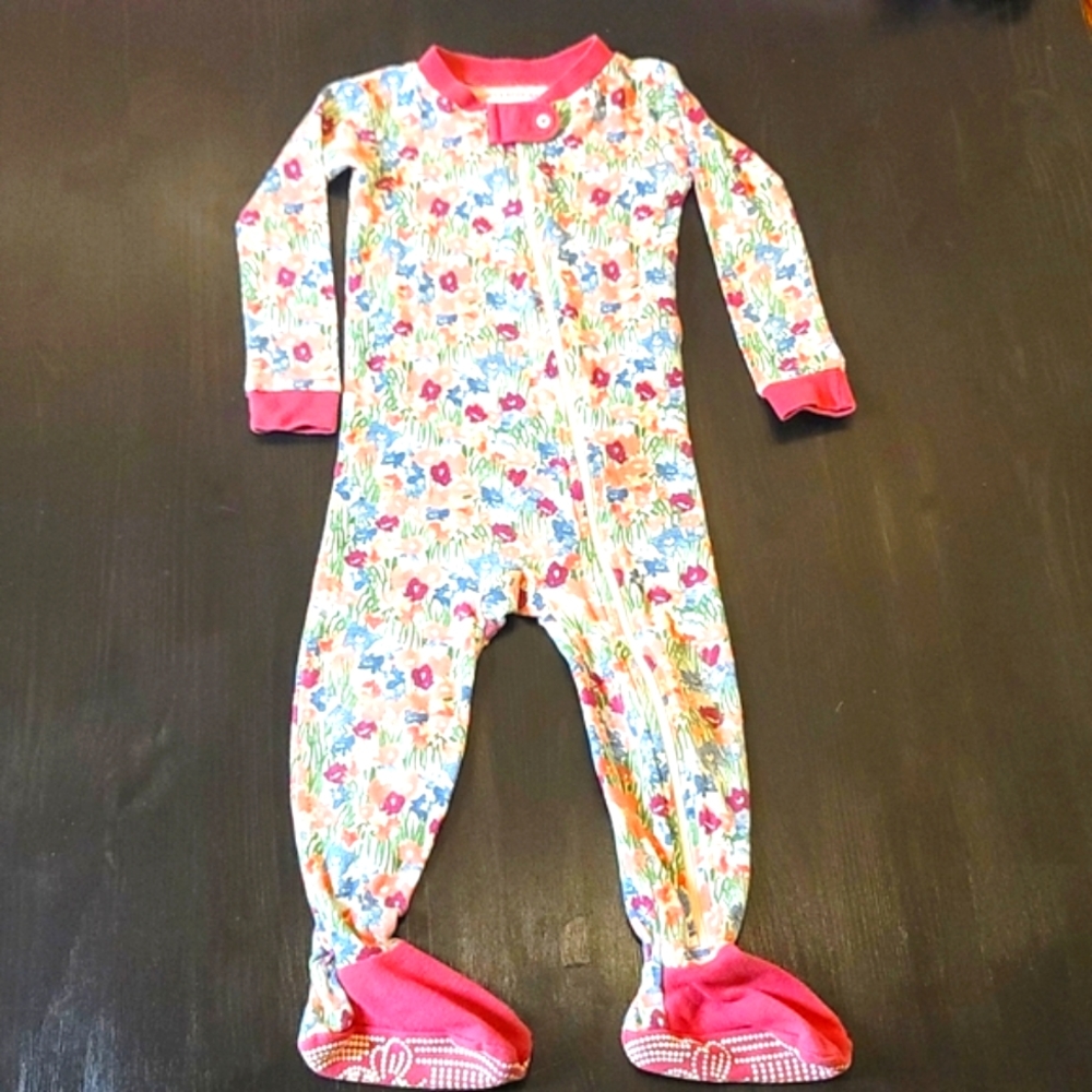 Burts Bees Baby onesie, floral print, Size 18 months
